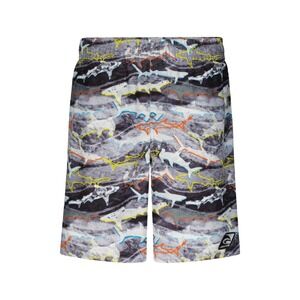 Laguna Big Boys Waved Out Shark Print Swim Trunks - Gray - Size XL